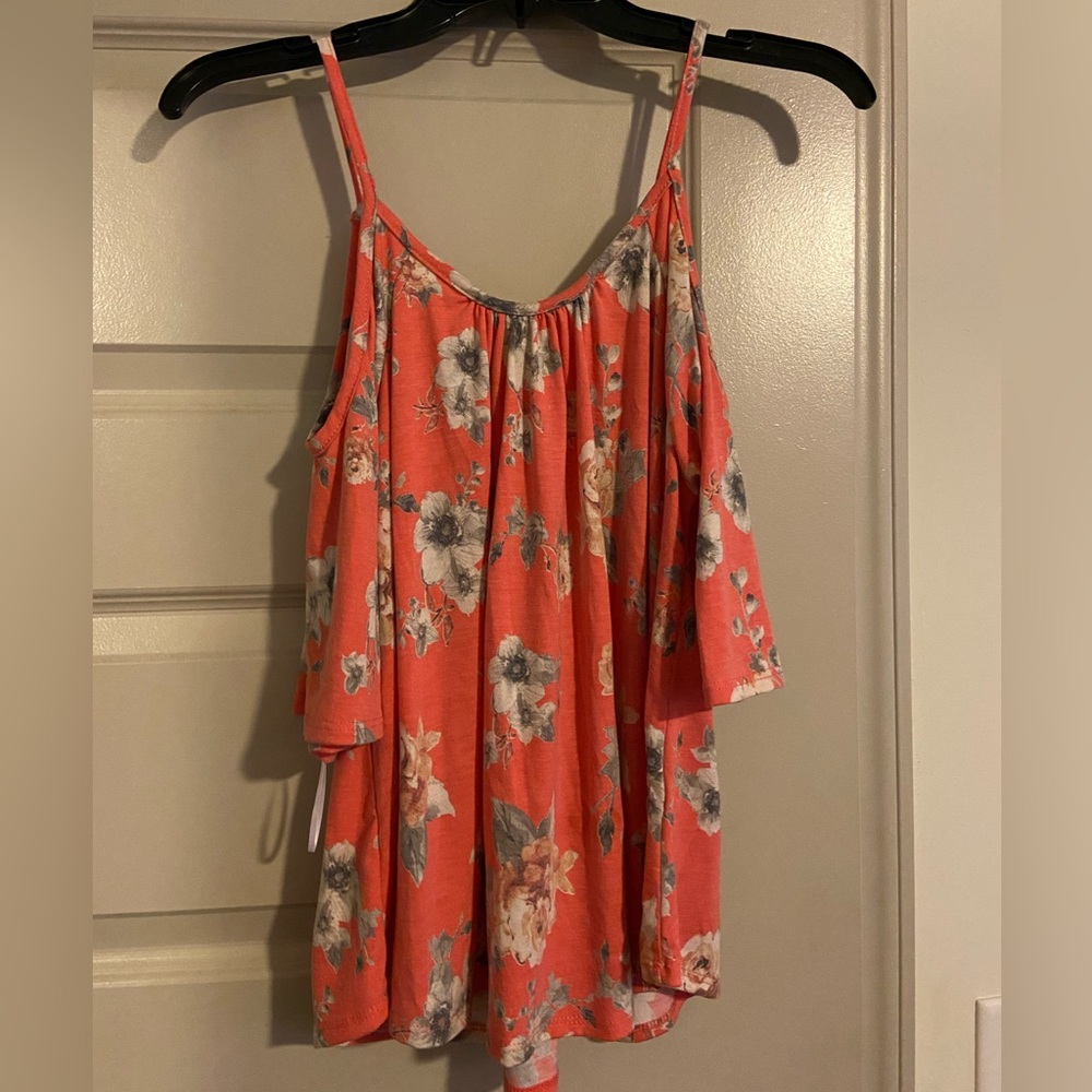 Ginger G Brand choral floral tank top